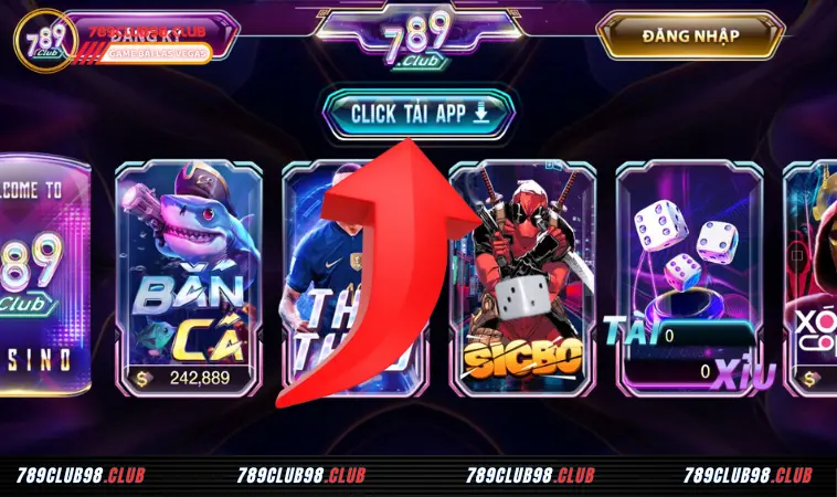 Hướng dẫn tải ứng dụng 789 Club trên di động